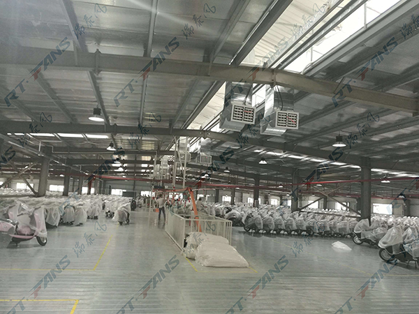 摩托車(chē)、電動(dòng)車(chē)廠(chǎng)降溫方案