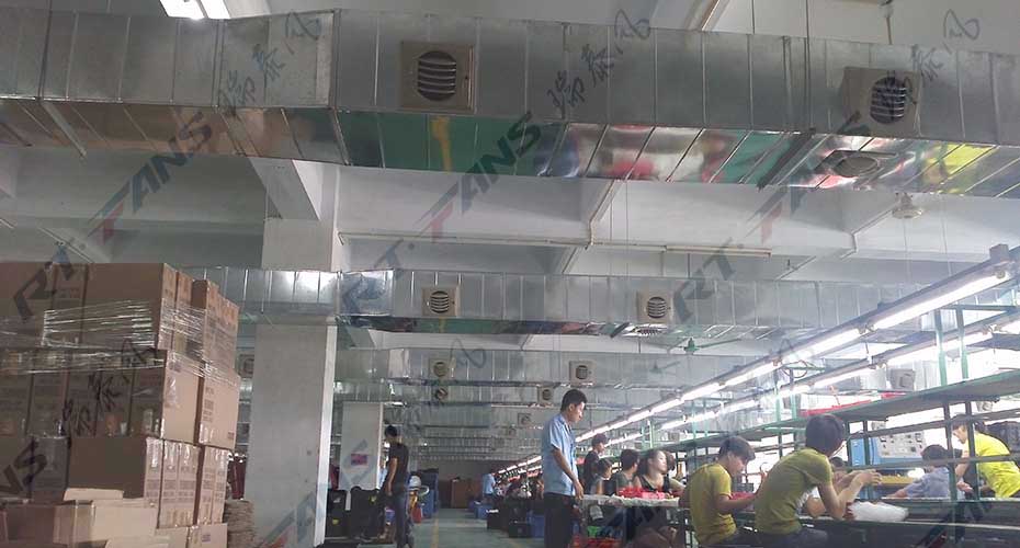 服裝、制衣、皮革廠(chǎng)降溫方案